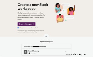 So richten Sie ein Slack-Konto ein 