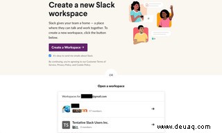 So richten Sie ein Slack-Konto ein 