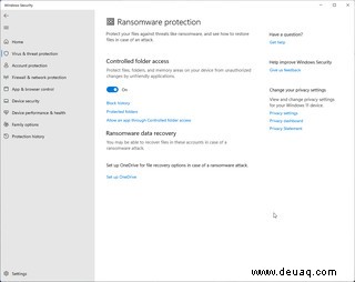 So schützen Sie Ihren PC mit dem integrierten Schutz von Windows vor Ransomware 