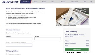 So bestellen Sie kostenlose COVID-Schnelltests bei der US-Regierung 