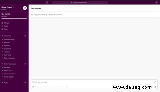 So senden Sie private Nachrichten und tätigen Anrufe in Slack 