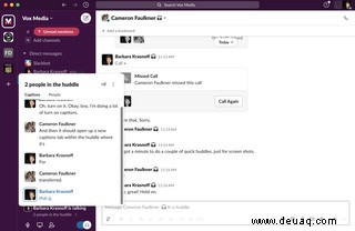 So senden Sie private Nachrichten und tätigen Anrufe in Slack 