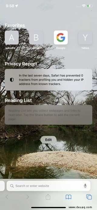 So fügen Sie Safari in iOS 15 einen Hintergrund hinzu 