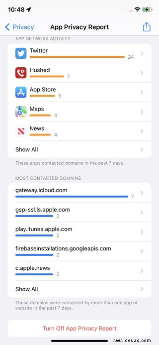 So verwenden Sie den neuen App-Datenschutzbericht des iPhones 