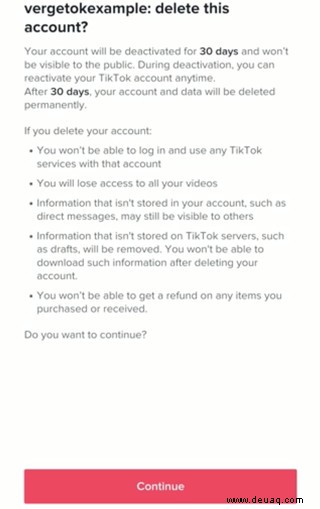 So löschen Sie Ihr TikTok-Konto 