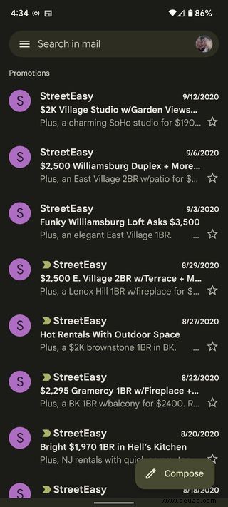 So werden Sie die lästigen Registerkarten „Meet“, „Chat“ und „Spaces“ in Google Mail für Mobilgeräte los 