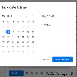 So planen Sie eine E-Mail in Gmail 