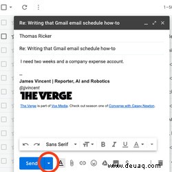 So planen Sie eine E-Mail in Gmail 