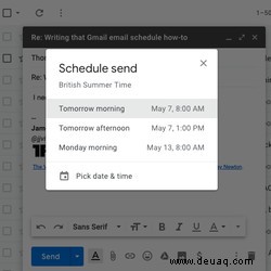 So planen Sie eine E-Mail in Gmail 