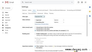 So ändern Sie das Layout Ihres Posteingangs in Gmail 