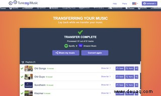 So übertragen Sie Wiedergabelisten von Spotify zu Apple Music, Amazon Music, YouTube Music oder Tidal 