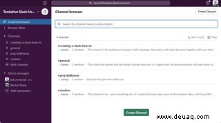 So verwenden Sie Slack-Kanäle 