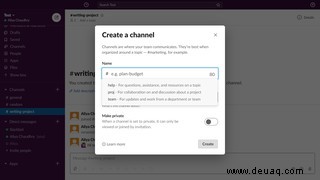 So verwenden Sie Slack-Kanäle 