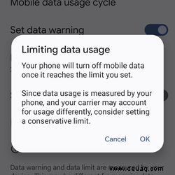 So überwachen und begrenzen Sie Ihre Datennutzung auf einem Android-Telefon 