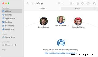So verwenden Sie AirDrop auf einem Mac 