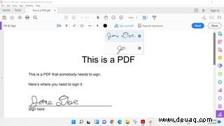 So erstellen Sie eine Signatur für PDF-Dokumente auf einem PC 