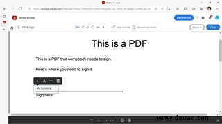 So erstellen Sie eine Signatur für PDF-Dokumente auf einem PC 