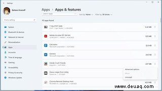 Windows 11-Grundlagen:So deinstallieren Sie Apps 