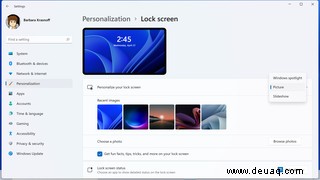 Windows 11-Grundlagen:So personalisieren Sie Ihr Hintergrundbild und Ihren Sperrbildschirm 