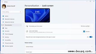 Windows 11-Grundlagen:So personalisieren Sie Ihr Hintergrundbild und Ihren Sperrbildschirm 