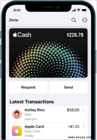 So verwenden Sie Apple Pay Cash auf dem iPhone 