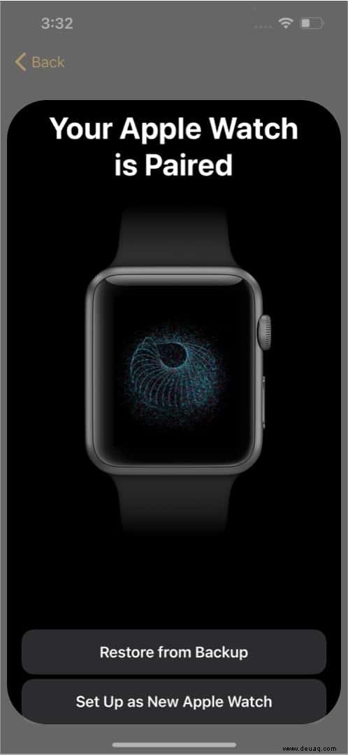 So sichern und wiederherstellen Sie die Apple Watch 