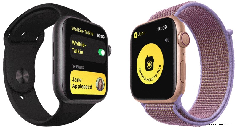 So verwenden Sie Walkie-Talkie auf der Apple Watch 