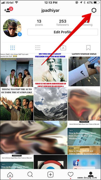 Verstecken Sie Instagram-Geschichten vor Hashtag und Standortseite auf dem iPhone 