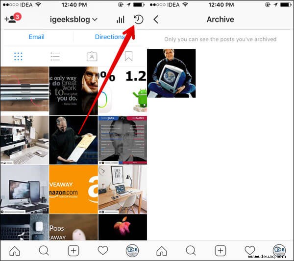 So archivieren Sie Instagram-Posts auf iPhone und iPad 