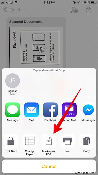 So verwenden Sie Instant Markup in der Notizen-App auf iPhone und iPad 