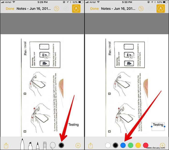 So verwenden Sie Instant Markup in der Notizen-App auf iPhone und iPad 