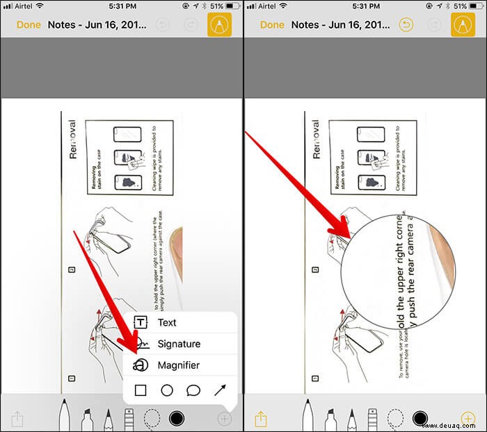 So verwenden Sie Instant Markup in der Notizen-App auf iPhone und iPad 