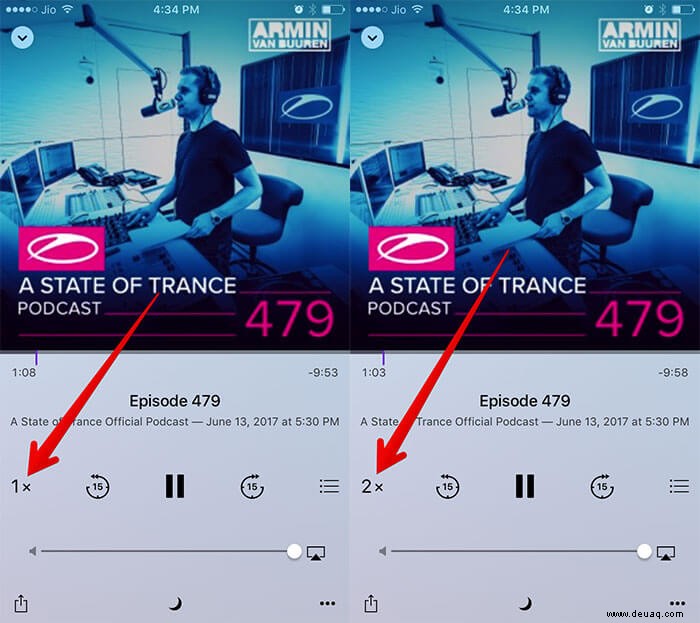 So erhöhen Sie die Podcast-Wiedergabegeschwindigkeit auf iPhone und iPad 