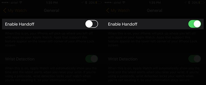 Übergabe zwischen Apple Watch und iPhone funktioniert nicht 
