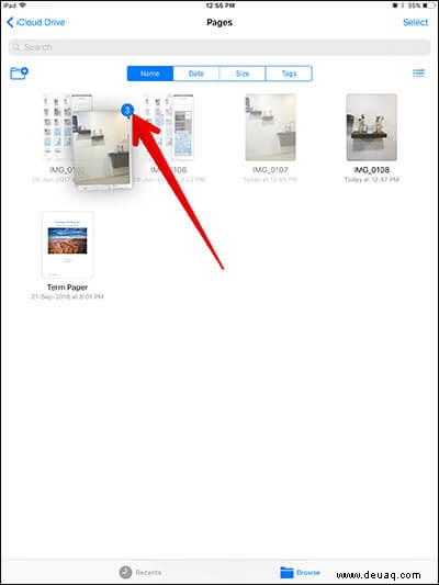 So verwenden Sie Drag &Drop in iOS 11 auf dem iPad Pro 