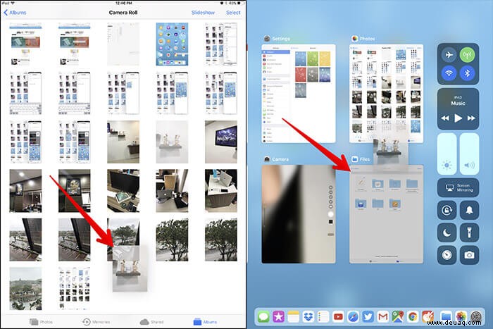So verwenden Sie Drag &Drop in iOS 11 auf dem iPad Pro 