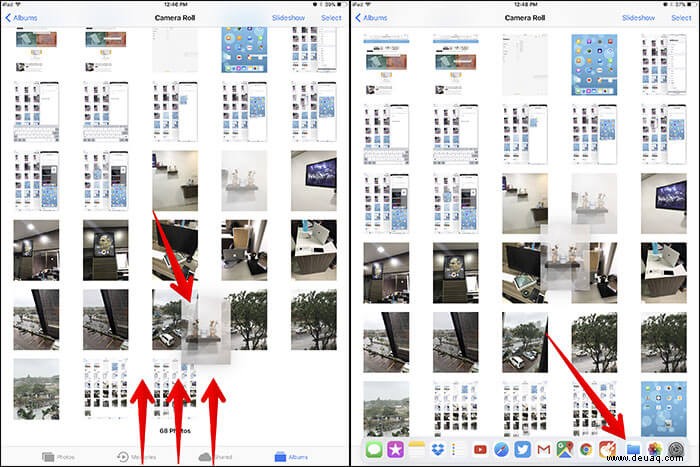 So verwenden Sie Drag &Drop in iOS 11 auf dem iPad Pro 