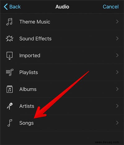 So fügen Sie lizenzfreie Musik zu iMovie auf iPhone und iPad hinzu 