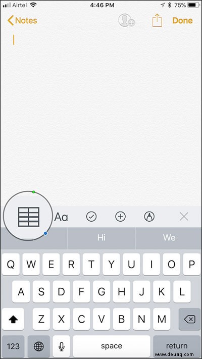 So verwenden Sie Tabellen in der Notizen-App auf iPhone, iPad und Mac 
