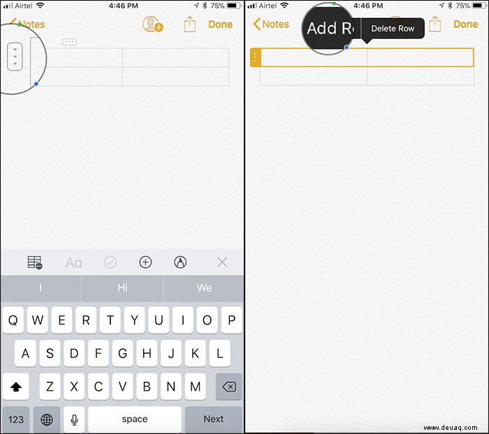So verwenden Sie Tabellen in der Notizen-App auf iPhone, iPad und Mac 