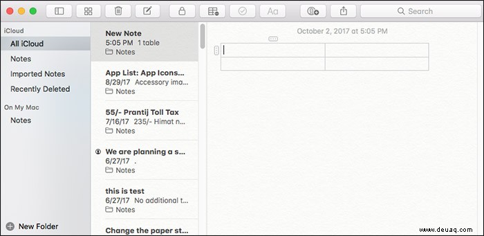 So verwenden Sie Tabellen in der Notizen-App auf iPhone, iPad und Mac 