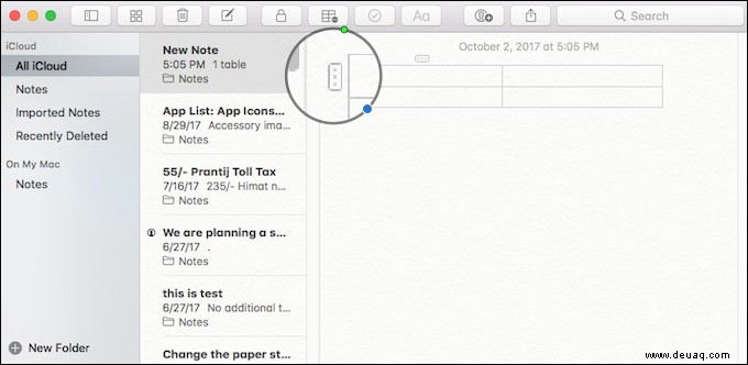 So verwenden Sie Tabellen in der Notizen-App auf iPhone, iPad und Mac 