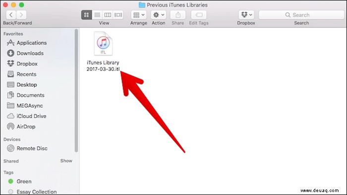 So beheben Sie, dass die Datei „iTunes Library.itl“ auf dem Mac nicht gelesen werden kann 