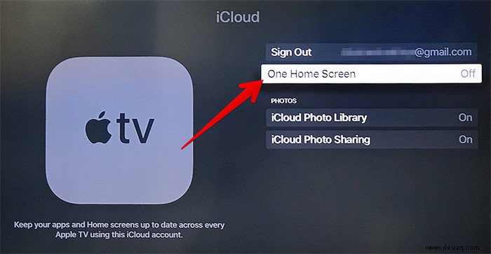 So synchronisieren Sie den Apple TV-Startbildschirm auf allen Apple TVs 