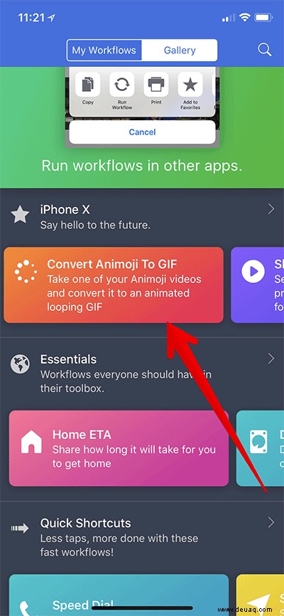 So konvertieren Sie Animoji in GIF auf iPhone und iPad 