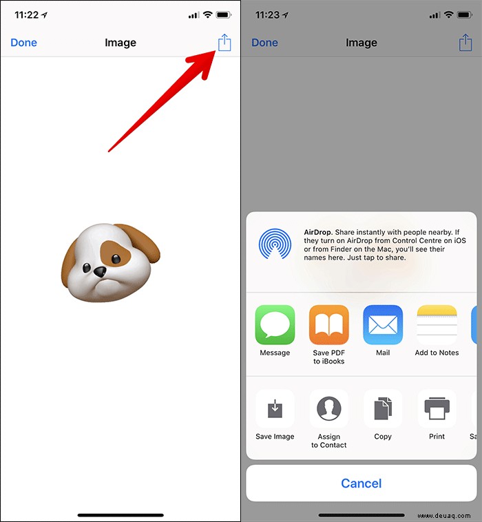 So konvertieren Sie Animoji in GIF auf iPhone und iPad 