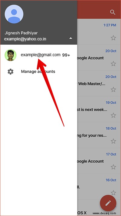 So fügen Sie E-Mail-Konten von Drittanbietern zur Google Mail-App auf dem iPhone oder iPad hinzu 