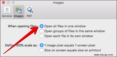 So öffnen Sie alle Bilder in einem Fenster in der Vorschau auf dem Mac 