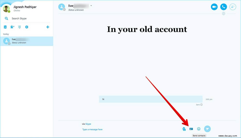 So übertragen Sie Kontakte von einem Skype-Konto auf ein anderes 