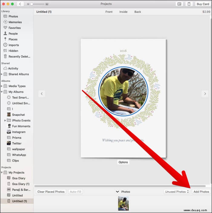 So erstellen Sie eine Karte in der Fotos-App auf dem Mac 